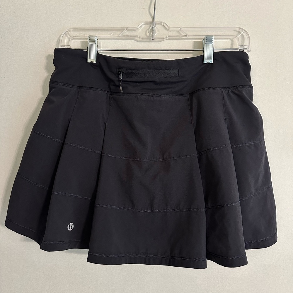 Lululemon Pace Rival Black Skirt Size 6